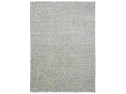 Green 10'0" x 14'0" Modern / Contemporary Hand knotted Wool Rug - Sku: O079442