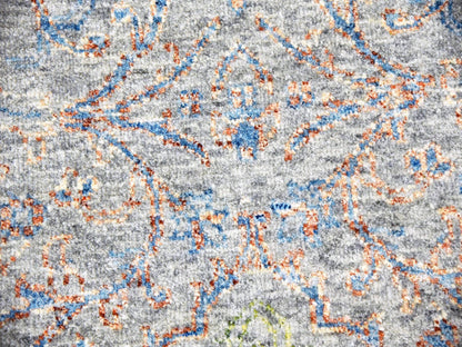Green 12'0" x 15'2" Modern / Contemporary Hand knotted Wool Rug - Sku: O079443
