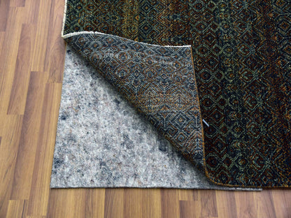 Brown 12'0" x 12'0" Modern / Contemporary Hand knotted Wool Rug - Sku: O079454