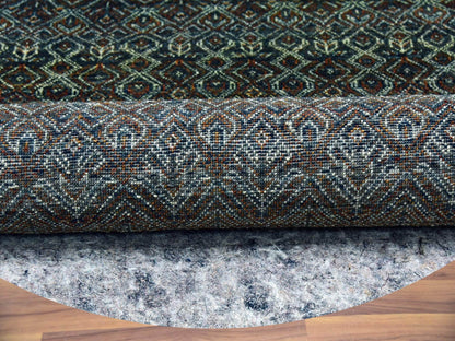 Brown 8'0" x 8'0" Modern / Contemporary Hand knotted Wool Rug - Sku: O079456