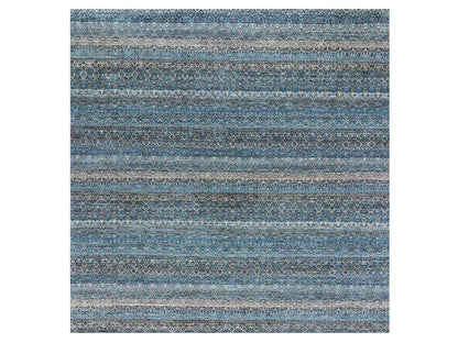 Blue 10'0" x 10'1" Modern and Contemporary Hand knotted Wool Rug - Sku: O079462