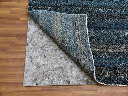 Blue 10'0" x 10'1" Modern and Contemporary Hand knotted Wool Rug - Sku: O079462