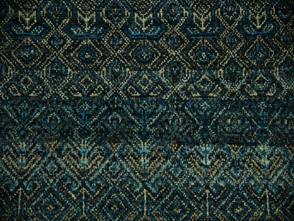 Blue 7'8" x 10'0" Modern and Contemporary Hand knotted Wool Rug - Sku: O079463