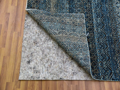 Blue 8'0" x 10'0" Modern and Contemporary Hand knotted Wool Rug - Sku: O079464