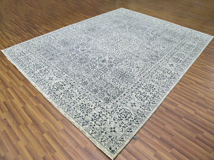 Mamluk Mamluk hand-knotted wool rug in Ivory, 9'1" x 12' — SKU O079469 (view 3)