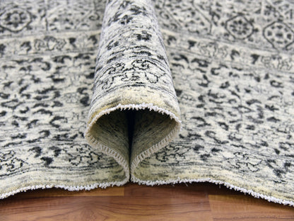 Ivory 9'1" x 12'0" Mamluk Hand knotted Wool Rug - Sku: O079469