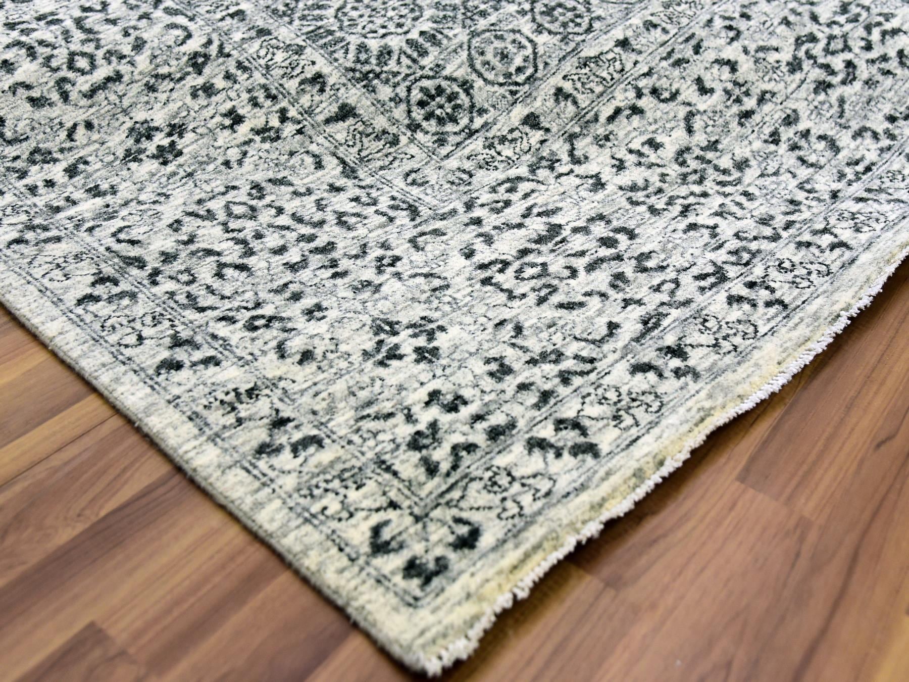 Mamluk Mamluk hand-knotted wool rug in Ivory, 9'1" x 12' — SKU O079469 (view 6)