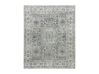 Ivory 8'0" x 9'10" Mamluk Hand knotted Wool Rug - Sku: O079471