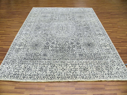 Mamluk Mamluk hand-knotted wool rug in Ivory, 8' x 9'10" — SKU O079471 (view 2)