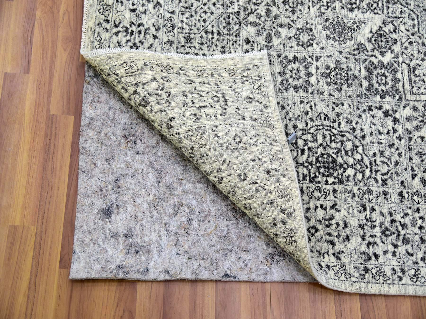 Mamluk Mamluk hand-knotted wool rug in Ivory, 6'1" x 9'3" — SKU O079473 (view 4)