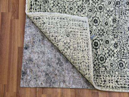 Mamluk Mamluk hand-knotted wool runner in Ivory, 2'6" x 6' — SKU O079501 (view 3)