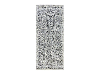 Mamluk Mamluk hand-knotted wool runner in Ivory, 2'7" x 6' — SKU O079502