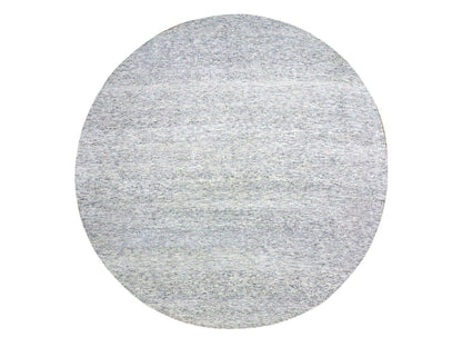 Modern / Contemporary hand-knotted wool rug in Gray, 11'2" x 11'2" — SKU O079507