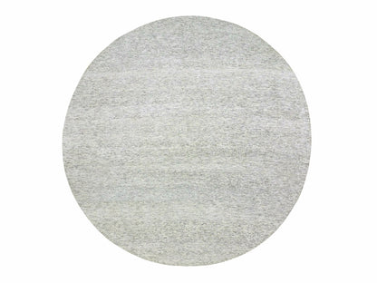 Modern / Contemporary hand-knotted wool rug in Gray, 12'11" x 12'11" — SKU O079509