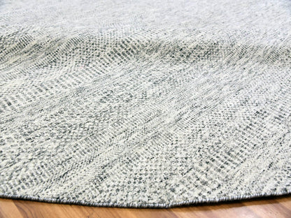 Modern / Contemporary hand-knotted wool rug in Gray, 12'11" x 12'11" — SKU O079509 (view 6)