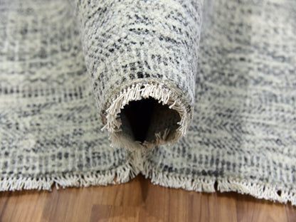 Modern / Contemporary hand-knotted wool rug in Gray, 13'11" x 18' — SKU O079510 (view 5)