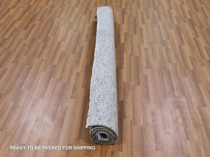 Modern / Contemporary hand-knotted wool rug in Gray, 6' x 6' — SKU O079518 (view 5)