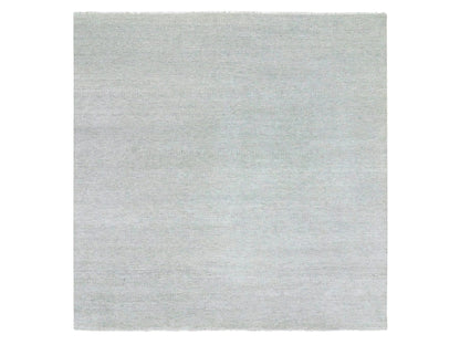 Modern / Contemporary hand-knotted wool rug in Gray, 9'11" x 10' — SKU O079535