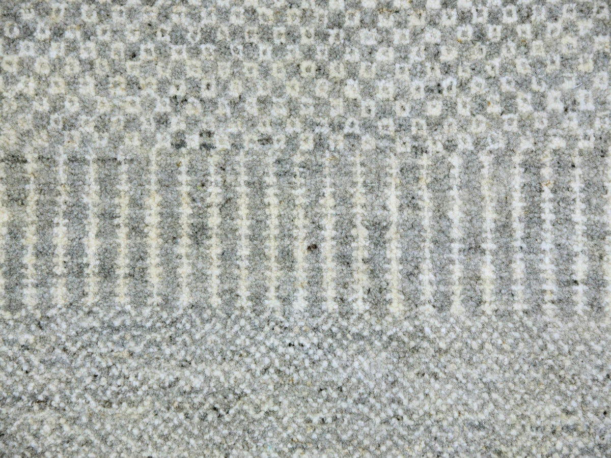 Modern / Contemporary hand-knotted wool rug in Gray, 12' x 12'4" — SKU O079541 (view 8)