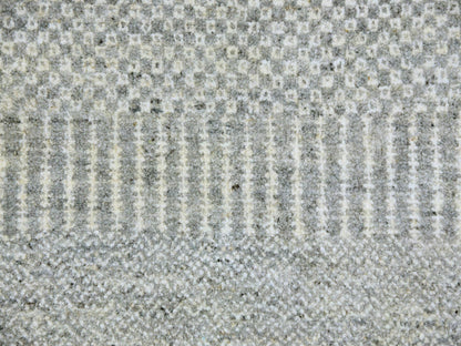 Modern / Contemporary hand-knotted wool rug in Gray, 12' x 12'4" — SKU O079541 (view 8)