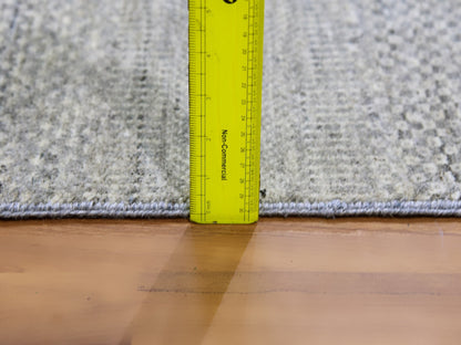Modern / Contemporary hand-knotted wool rug in Gray, 3' x 5'3" — SKU O079552 (view 6)