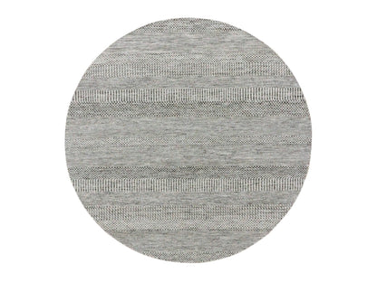 Modern / Contemporary hand-knotted wool rug in Gray, 6' x 6'1" — SKU O079566