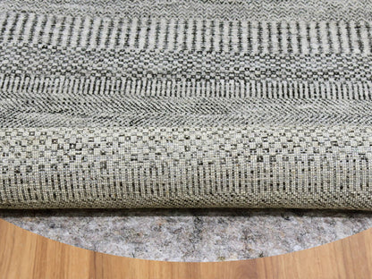 Modern / Contemporary hand-knotted wool rug in Gray, 6' x 6'1" — SKU O079566 (view 3)