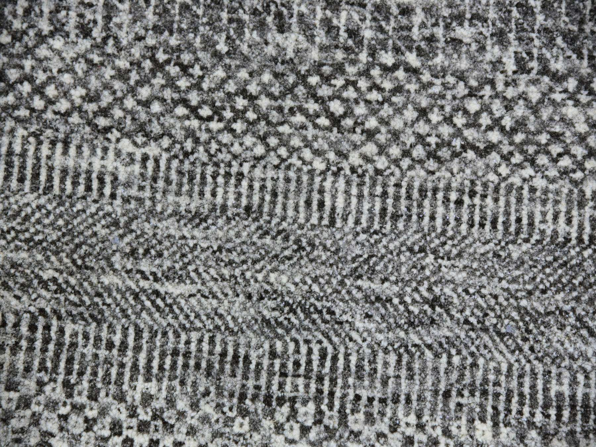 Modern / Contemporary hand-knotted wool rug in Gray, 11'2" x 11'2" — SKU O079584 (view 7)