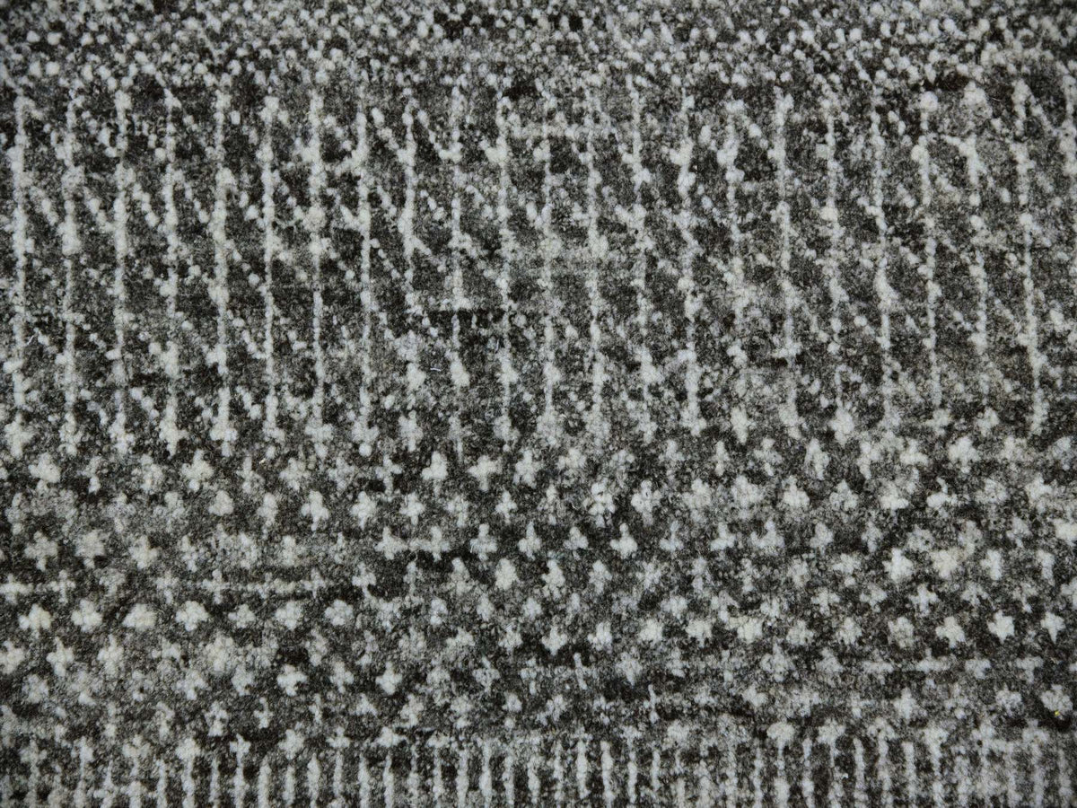 Modern / Contemporary hand-knotted wool rug in Gray, 12'2" x 15'2" — SKU O079586 (view 7)