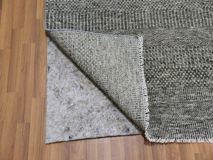 Modern / Contemporary hand-knotted wool rug in Gray, 12' x 12'2" — SKU O079587 (view 4)