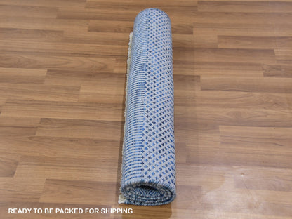 Modern / Contemporary hand-knotted wool rug in Gray, 2'1" x 3'3" — SKU O079642 (view 5)