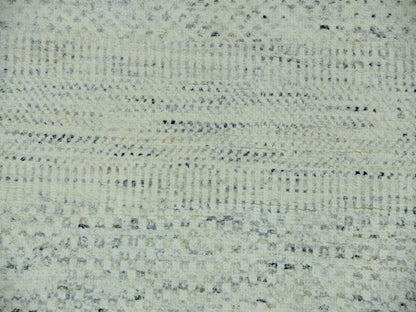 Grey 8'0" x 8'0" Modern / Contemporary Hand knotted Wool Rug - Sku: O079655