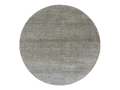 Grey 10'0" x 10'0" Modern / Contemporary Hand knotted Wool Rug - Sku: O079659