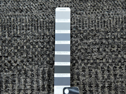 Grey 10'0" x 10'0" Modern / Contemporary Hand knotted Wool Rug - Sku: O079659