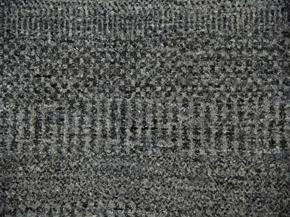 Grey 10'0" x 10'0" Modern / Contemporary Hand knotted Wool Rug - Sku: O079659