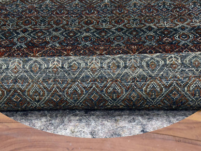 Modern / Contemporary hand-knotted wool rug in Brown, 5'11" x 6'0", SKU O079660