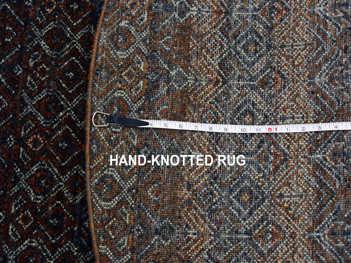 Modern / Contemporary hand-knotted wool rug in Brown, 5'11" x 6'0", SKU O079660