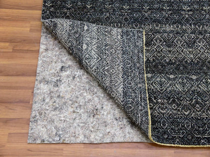 Grey 5'0" x 7'1" Modern / Contemporary Hand knotted Wool Rug - Sku: O079664