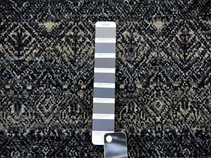 Grey 5'0" x 7'1" Modern / Contemporary Hand knotted Wool Rug - Sku: O079664