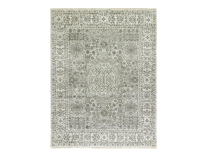 Ivory 9'1" x 12'0" Mamluk Hand knotted Wool Rug - Sku: O079679