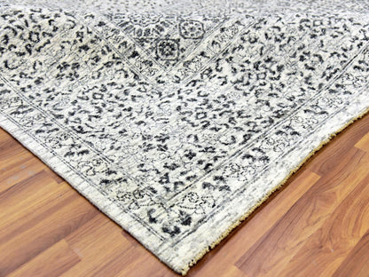 Ivory 9'1" x 12'0" Mamluk Hand knotted Wool Rug - Sku: O079679