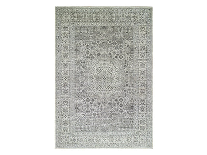 Ivory 12'0" x 17'10" Mamluk Hand knotted Wool Rug - Sku: O079680