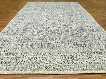 Mamluk Traditional hand-knotted wool rug in Ivory, 12'0" x 17'10", SKU O079680