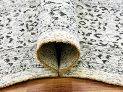 Ivory 12'0" x 17'10" Mamluk Hand knotted Wool Rug - Sku: O079680