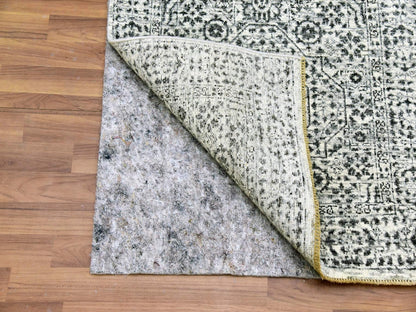 Mamluk Traditional hand-knotted wool runner in Ivory, 2'8" x 10'0", SKU O079681