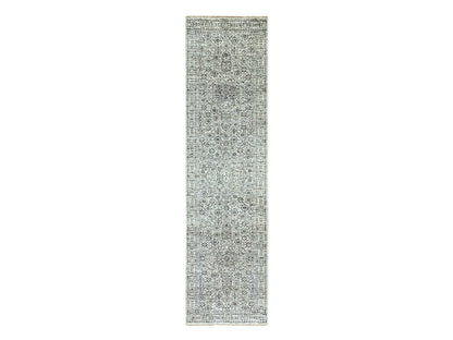 Mamluk Traditional hand-knotted wool runner in Ivory, 2'8" x 10'0", SKU O079684
