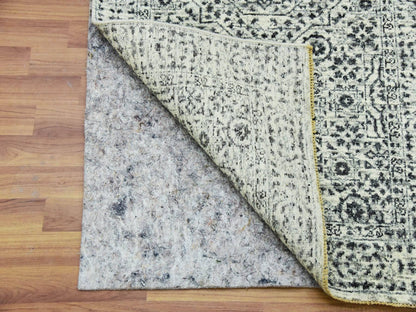 Ivory 2'8" x 10'0" Mamluk Hand knotted Wool Rug - Sku: O079685
