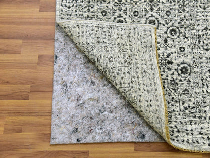 Ivory 2'7" x 12'0" Mamluk Hand knotted Wool Rug - Sku: O079687