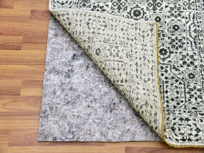Ivory 2'10" x 18'0" Mamluk Hand knotted Wool Rug - Sku: O079689