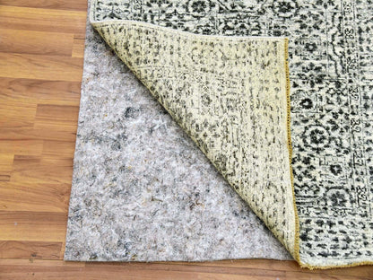 Ivory 2'10" x 21'10" Mamluk Hand knotted Wool Rug - Sku: O079690